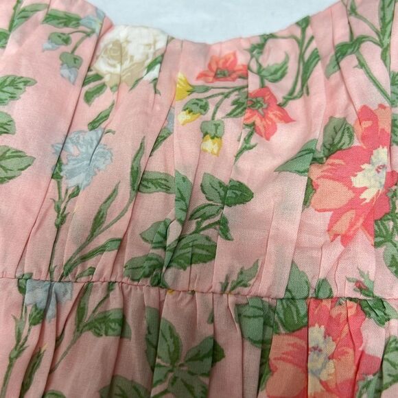 Janie and Jack 100726001 Girl Light Pink Floral Floral Flutter Sleeve Top size 2 - Picture 4 of 11